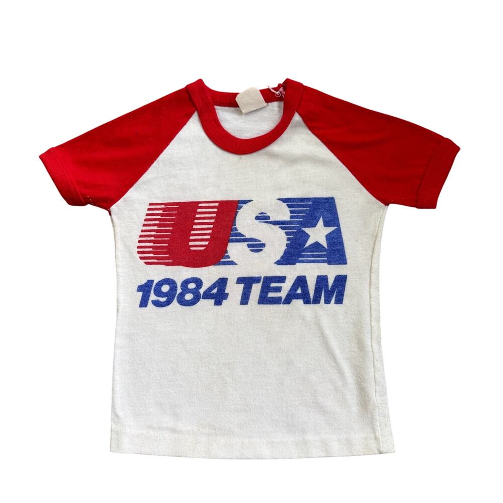 Vtg 1980s 1984 USA Team Olympics Youth Tshirt Size 3